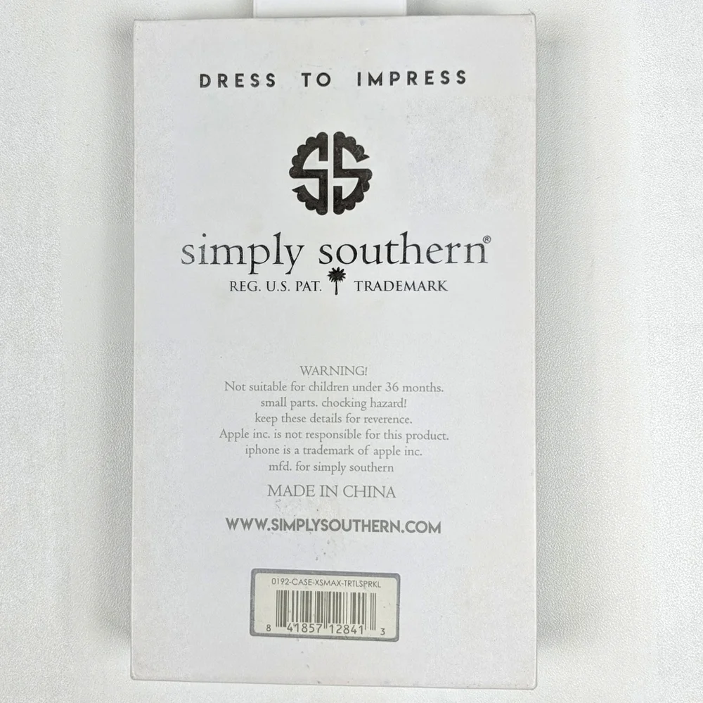 NIB Simply Southern Camo Turtle Sparkle iPhon Case
